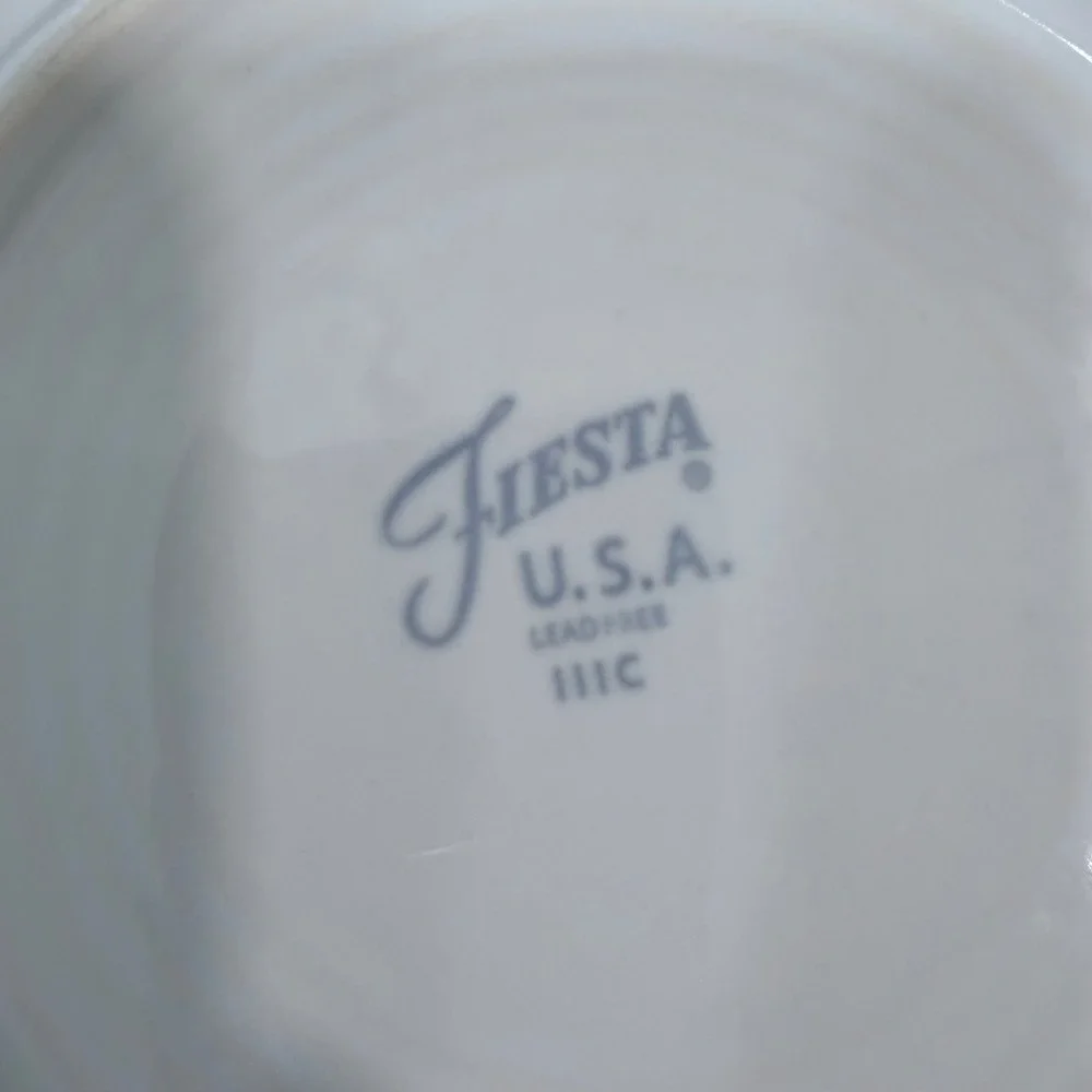 Fiesta White Bread and Butter Plates Set of 2 Homer Laughlin USA Lead Free 6in